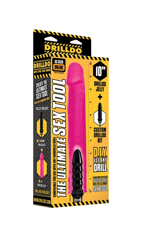 Vibrators Summer Sale 10 Drilldo Jelly Drilldo Bit Set Pink