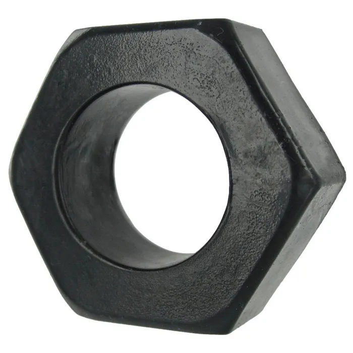 XR Brands HexNut Cock Ring Black Cock Ring Male Sex Toys
