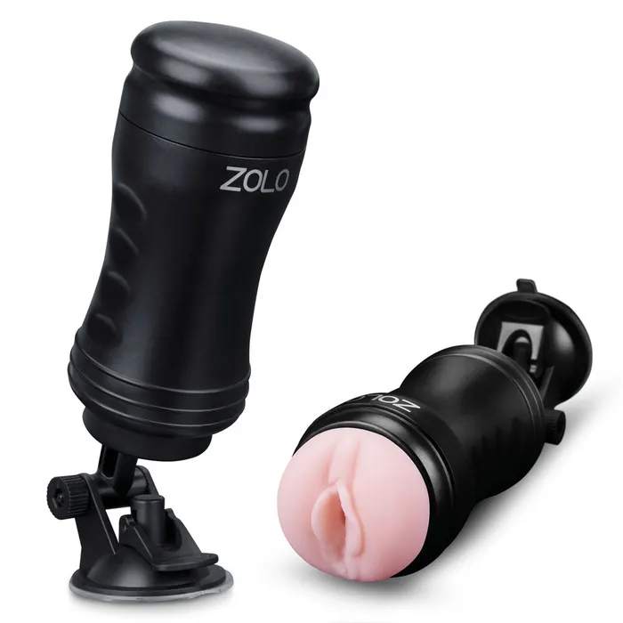 Zolo Cup Male Sex Toys Zolo Solo Flesh Discreet Suction Mounted Masturbator Black Zolo Cup Male Sex Toys Zolo Solo Flesh Discreet Suction Mounted Masturbator Black