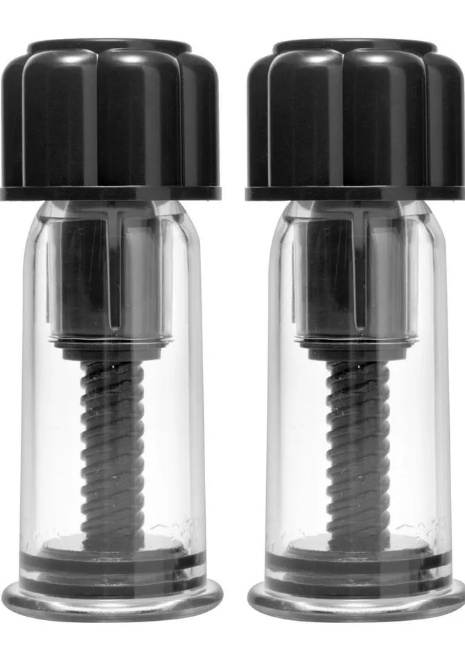 Anal Master Series Master Series Black Max Powerful Twist Nipple Suckers