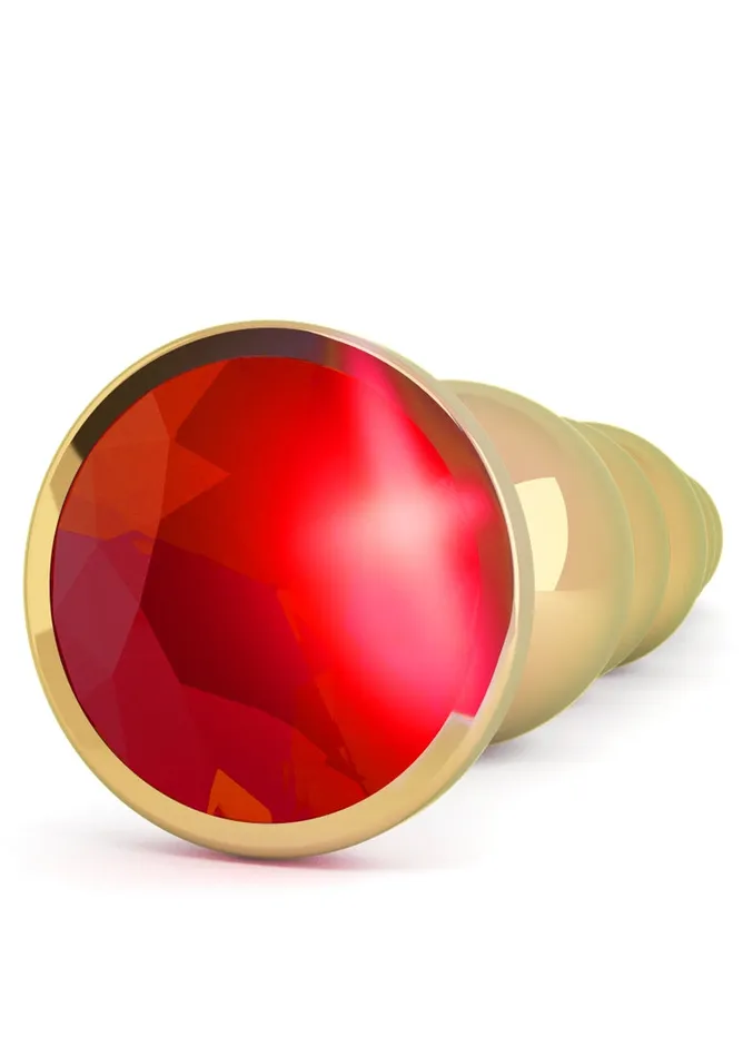 Anal Shots Rich Rich R5 Gold Plug 49 Inch Red Sapphire