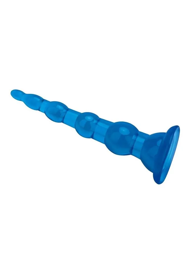 Blue Line CandB Gear Anal Blue Line Anal Beads with Suction Cup