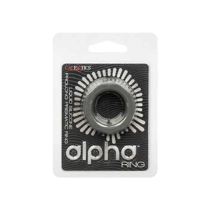 Cal Exotics Male Sex Toys Alpha Liquid Silicone Prolong Prismatic Cock Ring