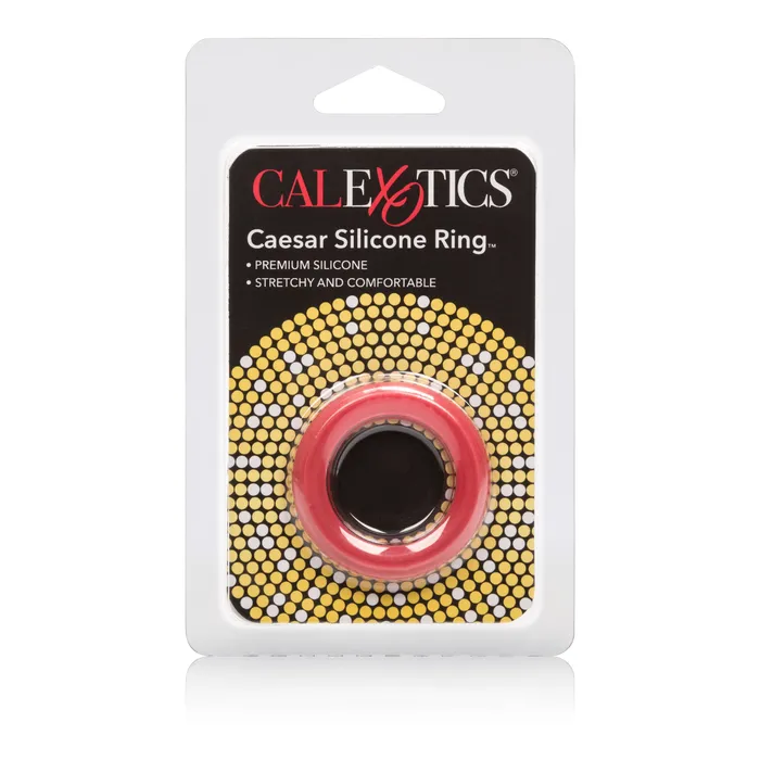 California Exotic Male Sex Toys Caesar Silicone Ring Red