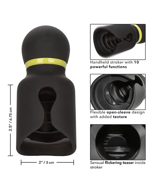 California Exotic Novelties Male Sex Toys Boundless Flickering Stroker Black