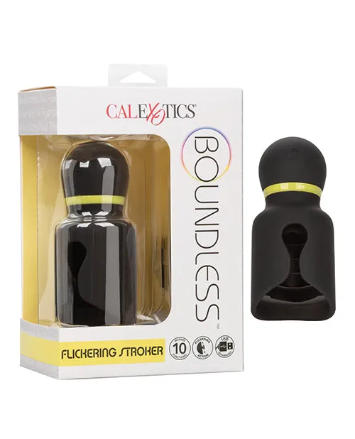 California Exotic Novelties Male Sex Toys Boundless Flickering Stroker Black