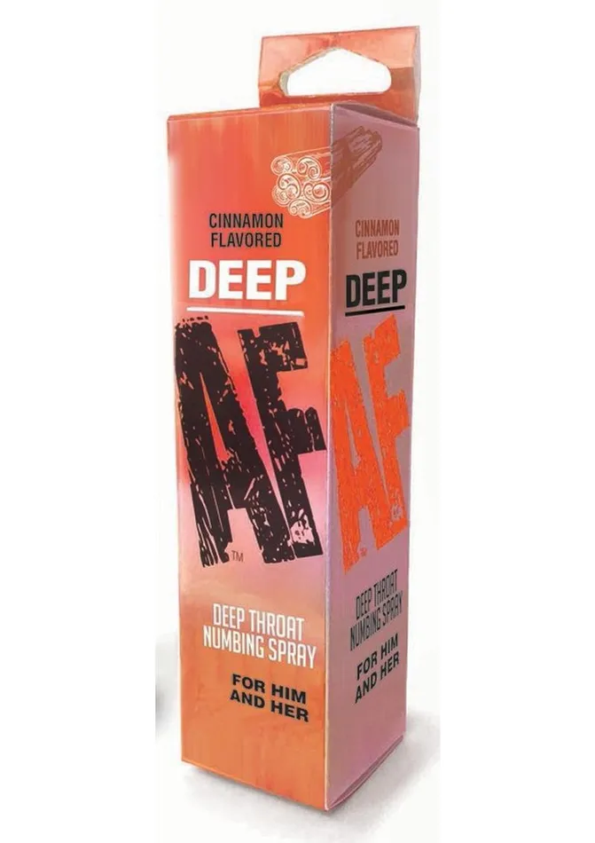 Deep AF Numbing Throat Spray Cinnamon AF Male Sex Toys