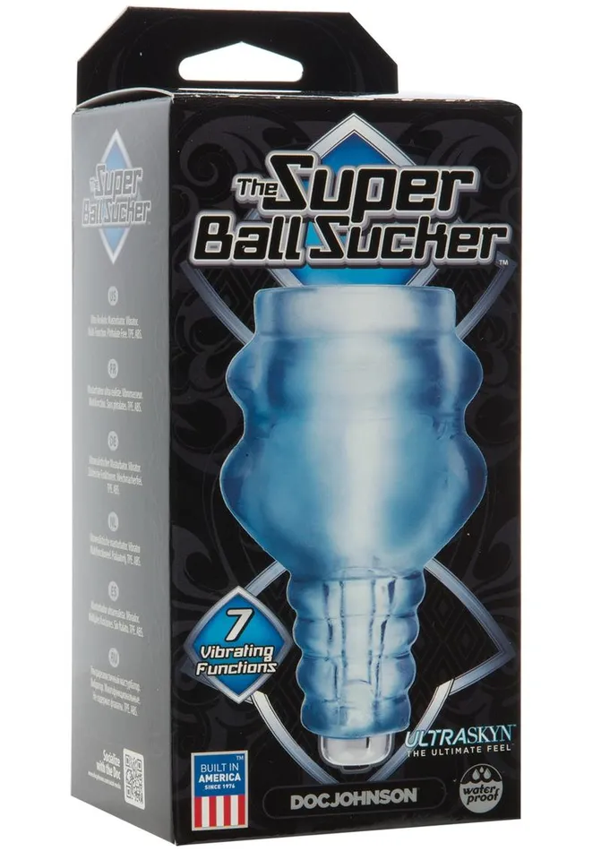Doc Johnson Male Sex Toys The Super Ball Sucker Vibrating Stroker