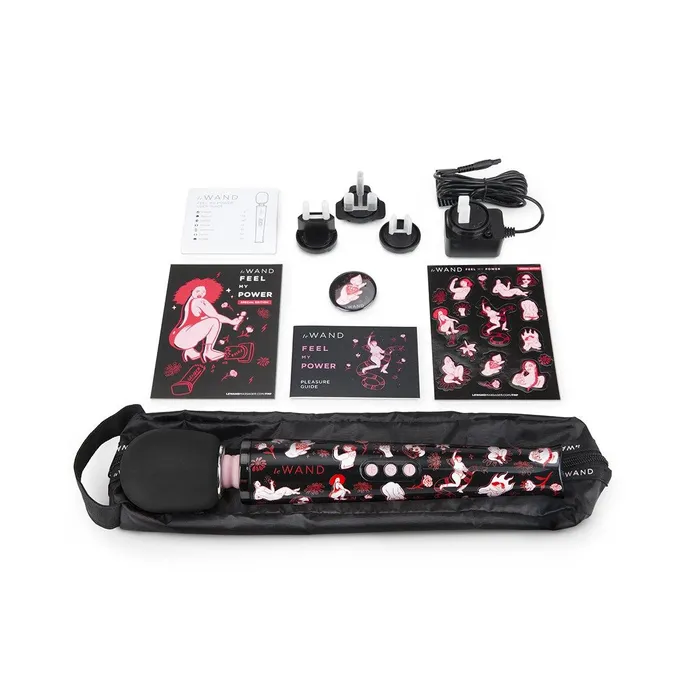 Female Sex Toys Le Wand Le Wand Feel My Power FemmeThemed Rechargeable Cordless Wand Massager