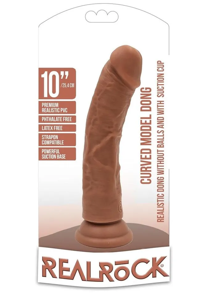 Female Sex Toys Real Rock Realrock Curved Realistic Dildo with Suction Cup