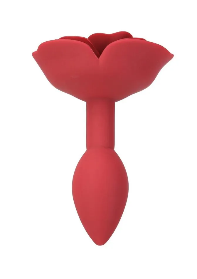 Lux Active Red Rose Silicone Anal Plug Lux Active Male Sex Toys