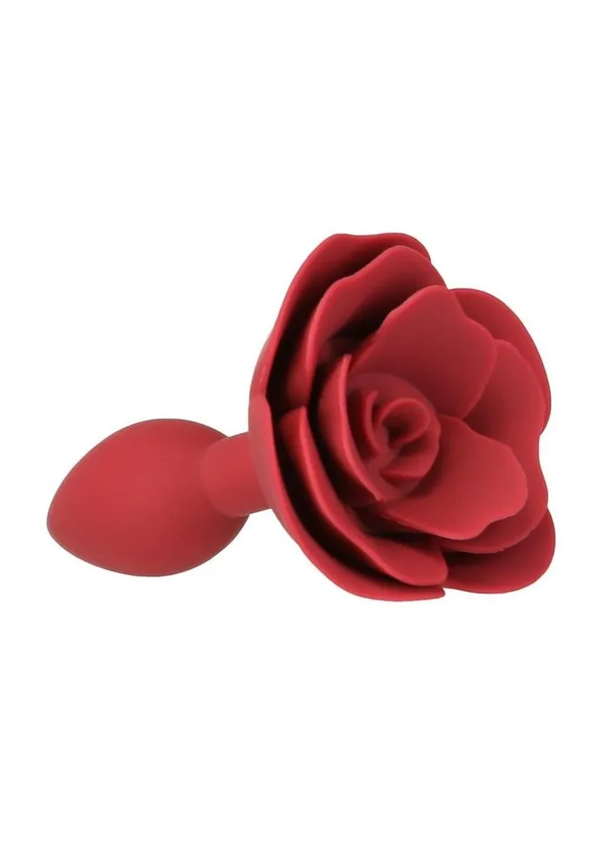 Lux Active Red Rose Silicone Anal Plug Lux Active Male Sex Toys