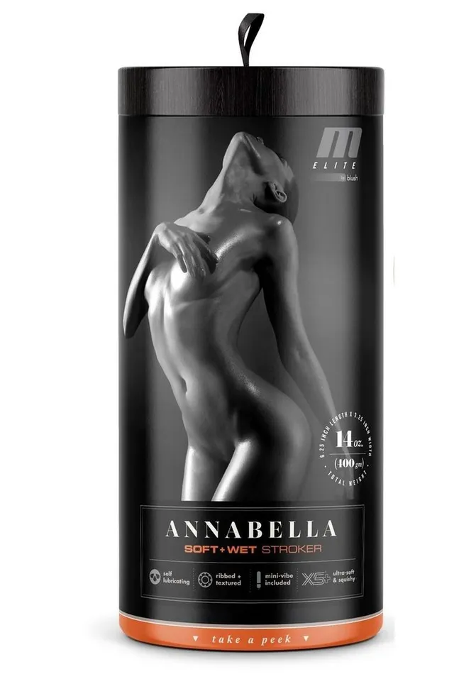 M Elite Male Sex Toys M Elite Soft and Wet Annabella Realstic Vagina Masturbator