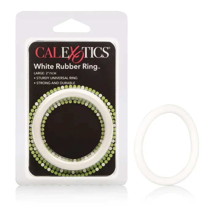 Male Sex Toys California Exotic Rubber Ring Large White