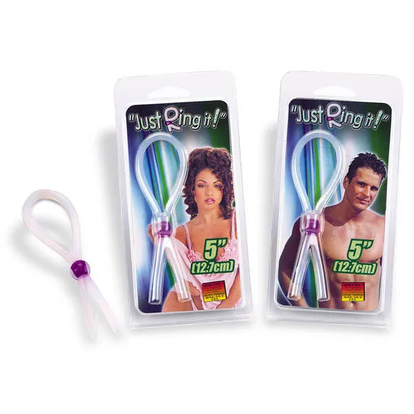 Male Sex Toys Excellent Power Just Ring It Clear Cock Lasso Ring