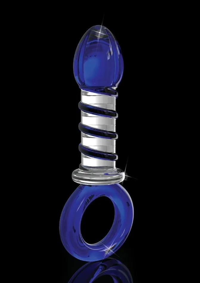 Male Sex Toys Icicles Icicles No 81 Textured Glass Juicer Anal Probe