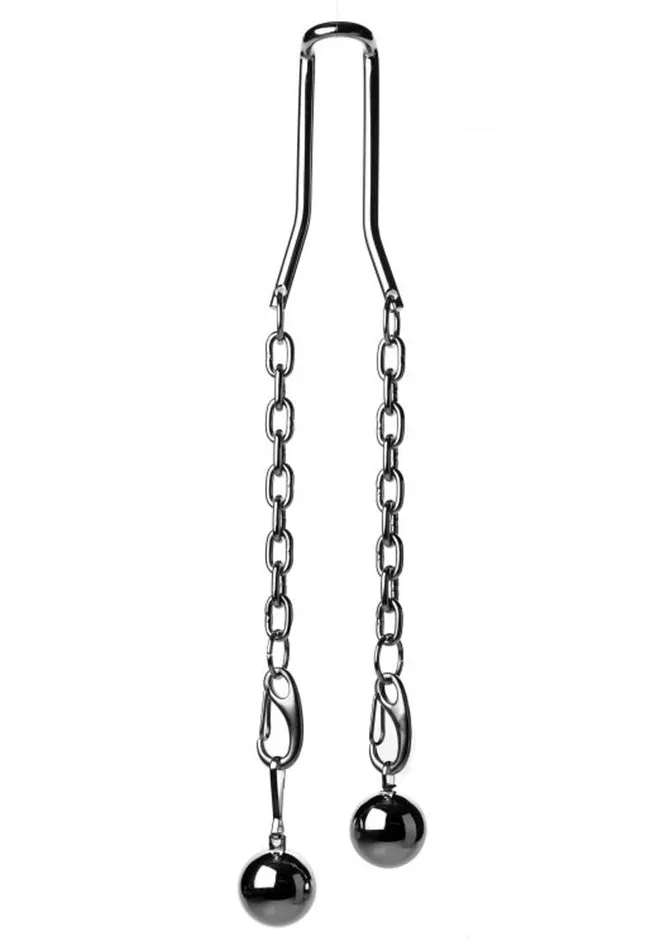 Male Sex Toys Master Series Heavy Hitch Ball Stretcher Hook with Weights Master Series