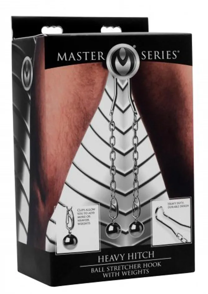 Male Sex Toys Master Series Heavy Hitch Ball Stretcher Hook with Weights Master Series
