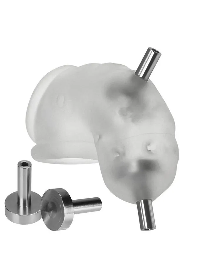 Male Sex Toys Oxballs Airlock Electro AirLite Vented Silicone Chastity