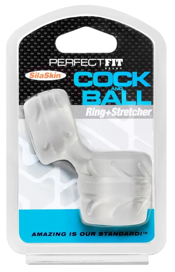 Male Sex Toys Perfect Fit Perfect Fit SilaSkin Cock Ball Ring Clear