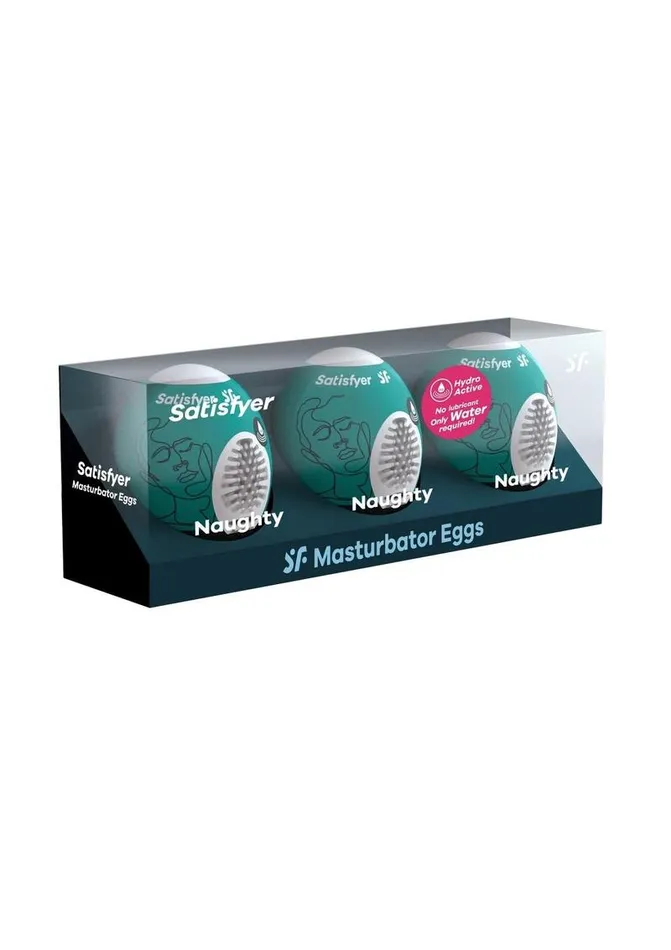 Male Sex Toys Satisfyer Satisfyer Masturbator Egg 3 Pack Set Naughty