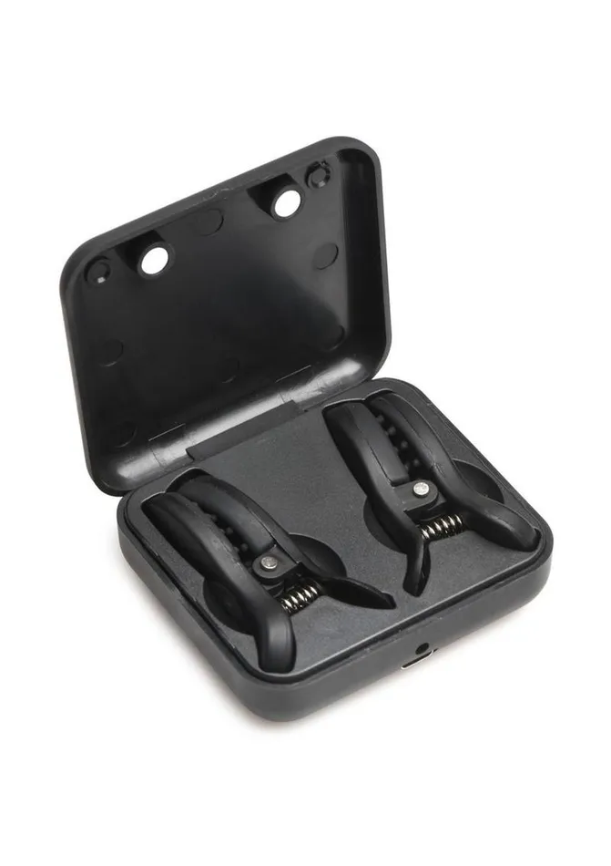 Master Series Male Sex Toys Master Series Dark Grip Vibrating Nipple Clamps Master Series Male Sex Toys Master Series Dark Grip Vibrating Nipple Clamps