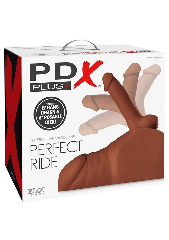 PDX Plus Male Sex Toys Pdx Plus Perfect Ride Posable Male Masturbator