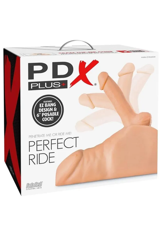 PDX Plus Male Sex Toys Pdx Plus Perfect Ride Posable Male Masturbator