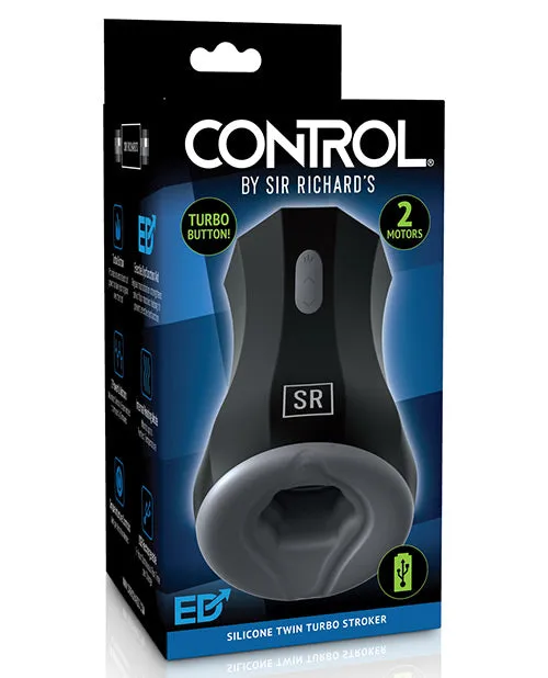 Pipedream Products Male Sex Toys Sir Richards Control Silicone Twin Turbo Stroker Pipedream Products Male Sex Toys Sir Richards Control Silicone Twin Turbo Stroker