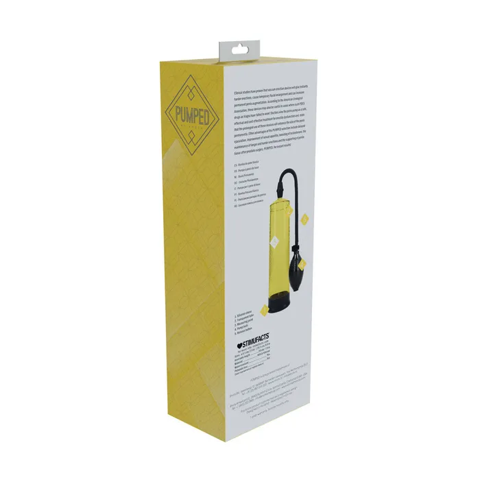 PUMPED Basic Pump 1 Yellow Penis Pump Shots Toys Male Sex Toys PUMPED Basic Pump 1 Yellow Penis Pump Shots Toys Male Sex Toys