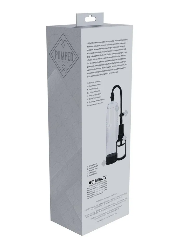 Pumped Male Sex Toys Pumped Basic Pump 2 Water Resistant Silicone Penis Pump