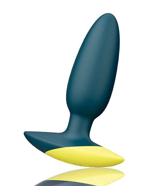 Romp Bass Vibrating Anal Plug Teal Wow Tech Male Sex Toys