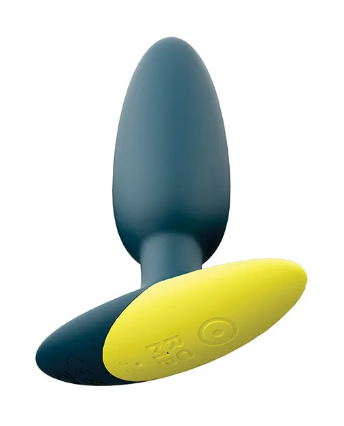 Romp Bass Vibrating Anal Plug Teal Wow Tech Male Sex Toys