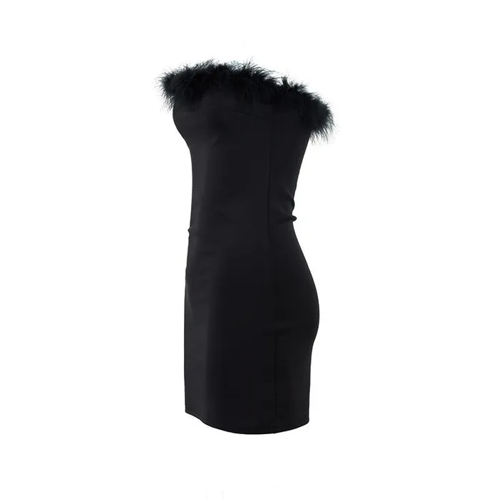 Rose Iphigenia Vibrators Sexy Women Clothing Ur Autumn Winter Tube Top Tassel Dress