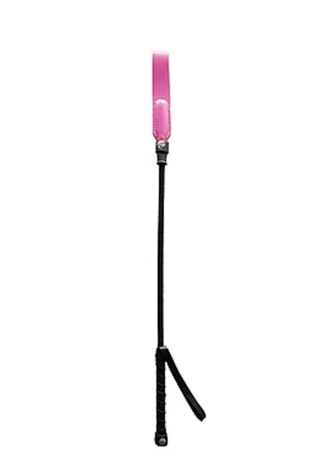 Rouge Male Sex Toys Rouge Leather Short Riding Crop with Slim Tip