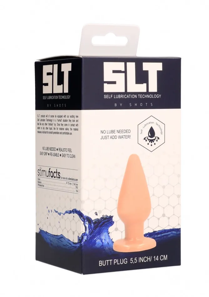 Shots SLT Dildos Self Lubrication 5 Inch Buttplug Flesh