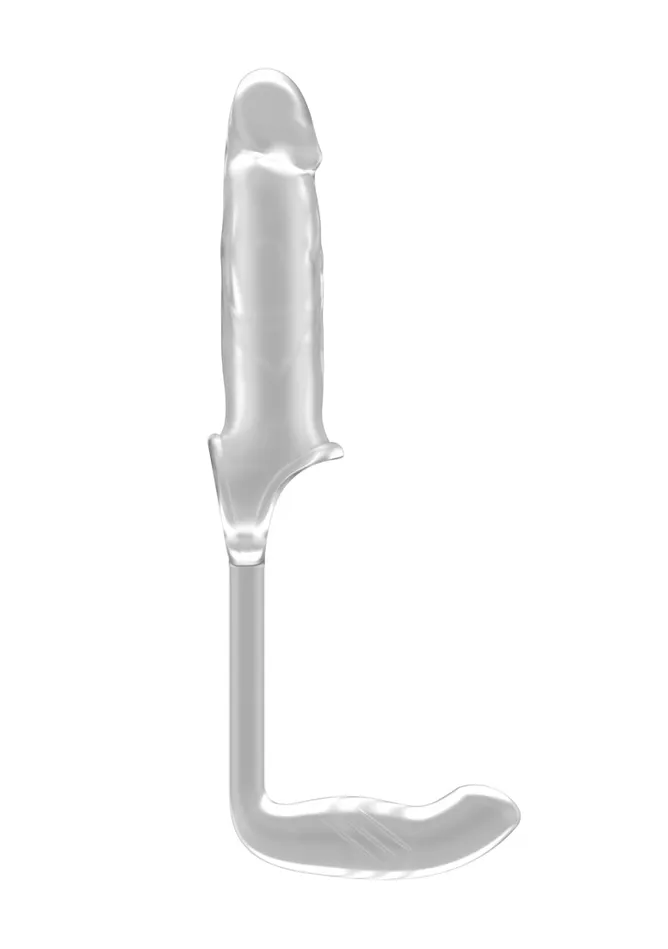 Shots Sono Male Sex Toys Sono No34 Stretchy Penis Exten and Plug Translucent