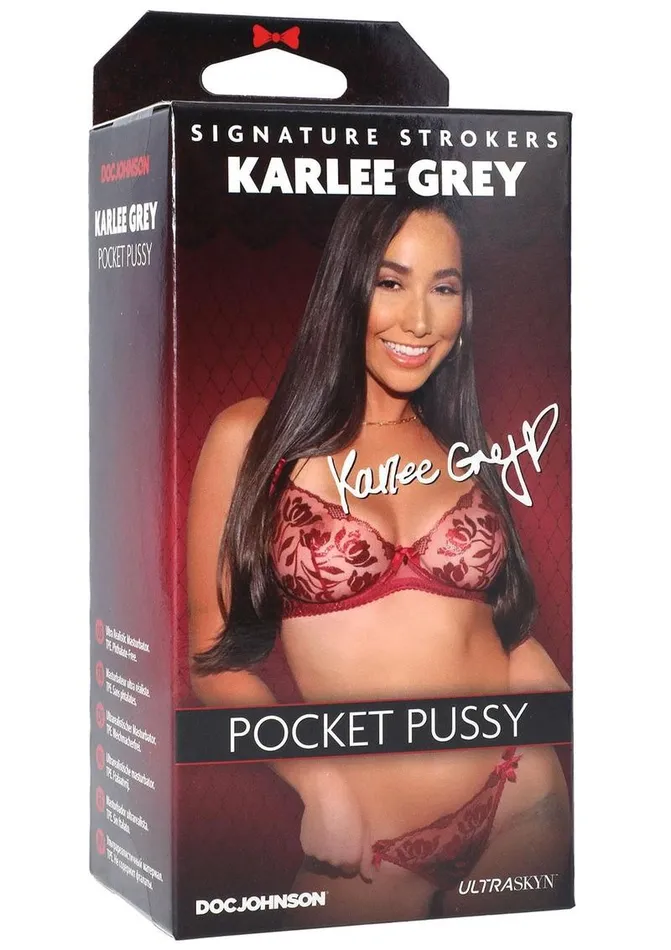 Signature Strokers Karlee Grey Ultraskyn Pocket Masturbator Pussy Signature Strokers Male Sex Toys