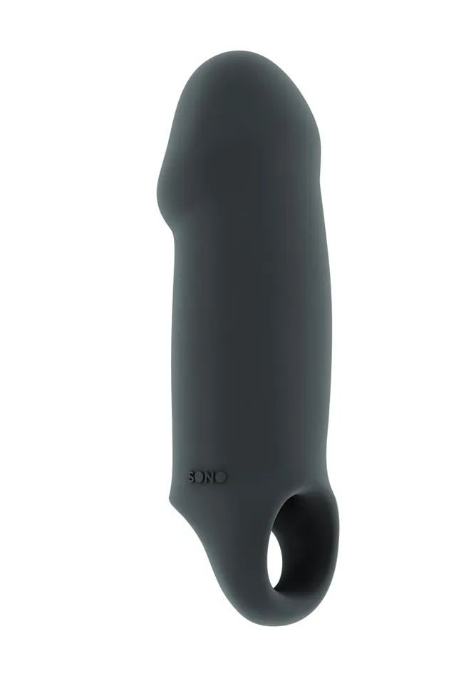 Sono No37 Stretchy Thick Penis Extension Grey Shots Sono Male Sex Toys