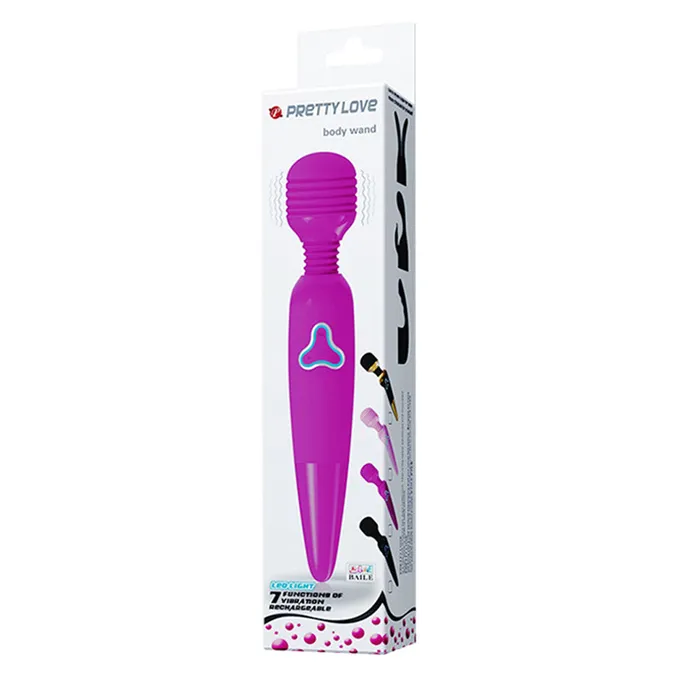 Vibrators Pretty Love Pretty Love Body Wand With Led Light