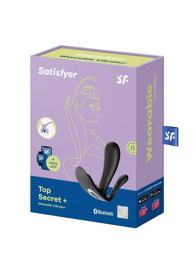 Vibrators Satisfyer Top Secret Connect App Rechargeable Silicone Wearable Vibrator Satisfyer