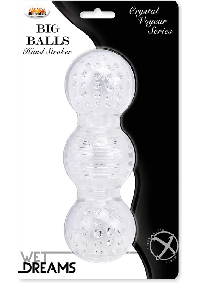 Wet Dreams Wet Dreams Crystal Voyeur Series Big Balls Stroker Sleeve Masturbator Male Sex Toys
