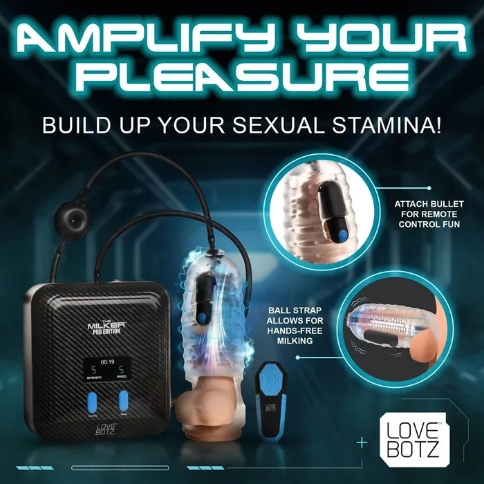XR Brands Male Sex Toys LoveBotz The Milker Stamina Mains Powered Milking Masturbator XR Brands Male Sex Toys LoveBotz The Milker Stamina Mains Powered Milking Masturbator