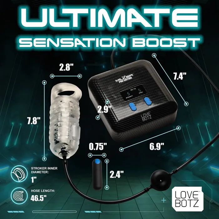 XR Brands Male Sex Toys LoveBotz The Milker Stamina Mains Powered Milking Masturbator XR Brands Male Sex Toys LoveBotz The Milker Stamina Mains Powered Milking Masturbator