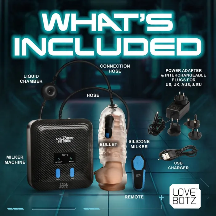 XR Brands Male Sex Toys LoveBotz The Milker Stamina Mains Powered Milking Masturbator XR Brands Male Sex Toys LoveBotz The Milker Stamina Mains Powered Milking Masturbator