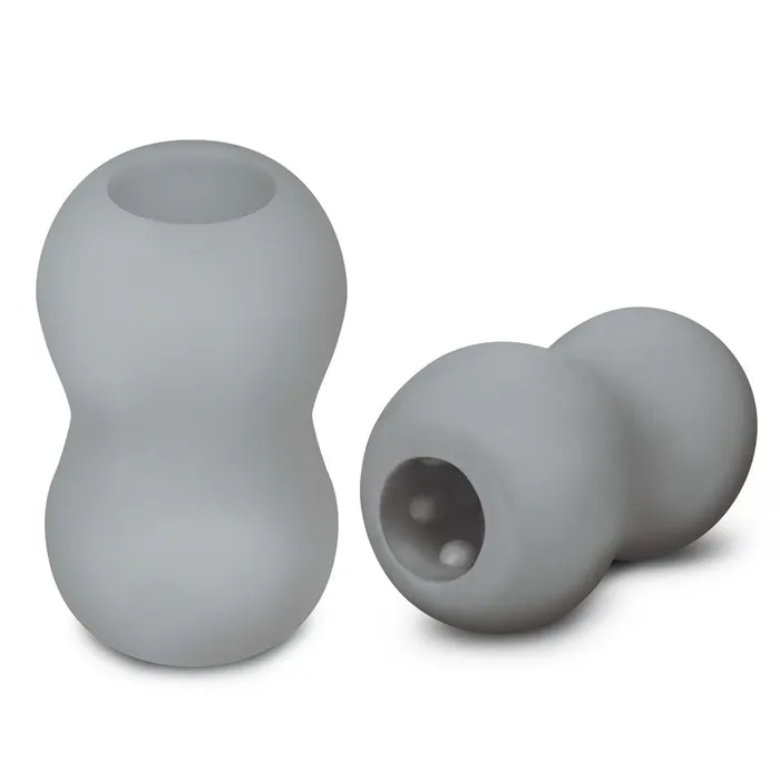 Zolo Grey Mini Double Bubble Stroker Grey Stroker Sleeve Zolo Male Sex Toys Zolo Grey Mini Double Bubble Stroker Grey Stroker Sleeve Zolo Male Sex Toys