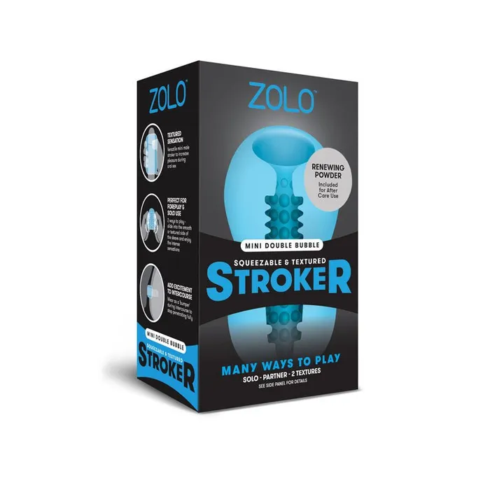 Zolo Male Sex Toys Zolo Mini Double Bubble Stroker Mini Stroker