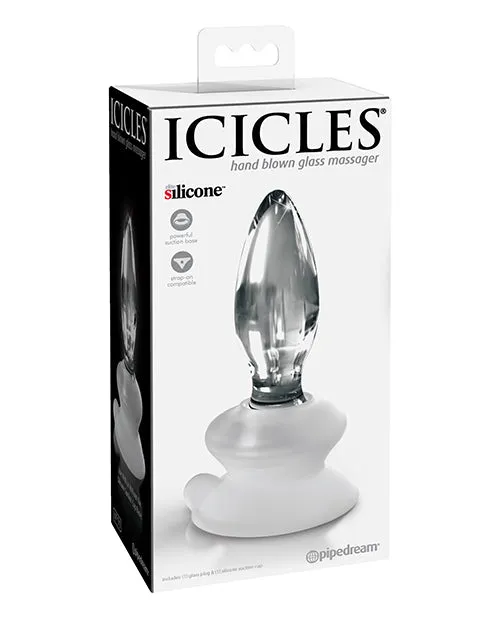 Anal Pipedream Products Icicles 91 Glass Butt Plug