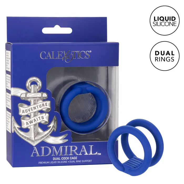 CalExotics Admiral Dual Cock Cage Male Sex Toys CalExotics Admiral Dual Cock Cage Male Sex Toys