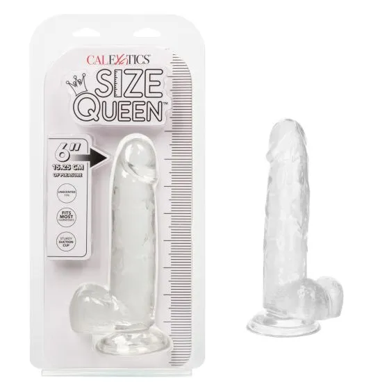 California Exotic Novelties Size Queen 6in Clear Dildos